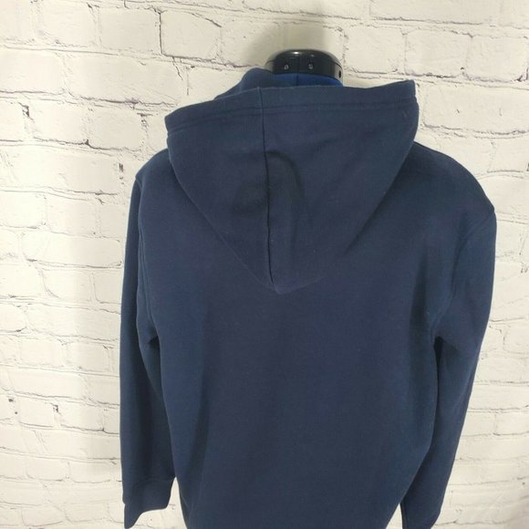 Tommy Hilfiger Men's Size M Navy Sweatshirt Logo Hoodie - Picture 6 of 8